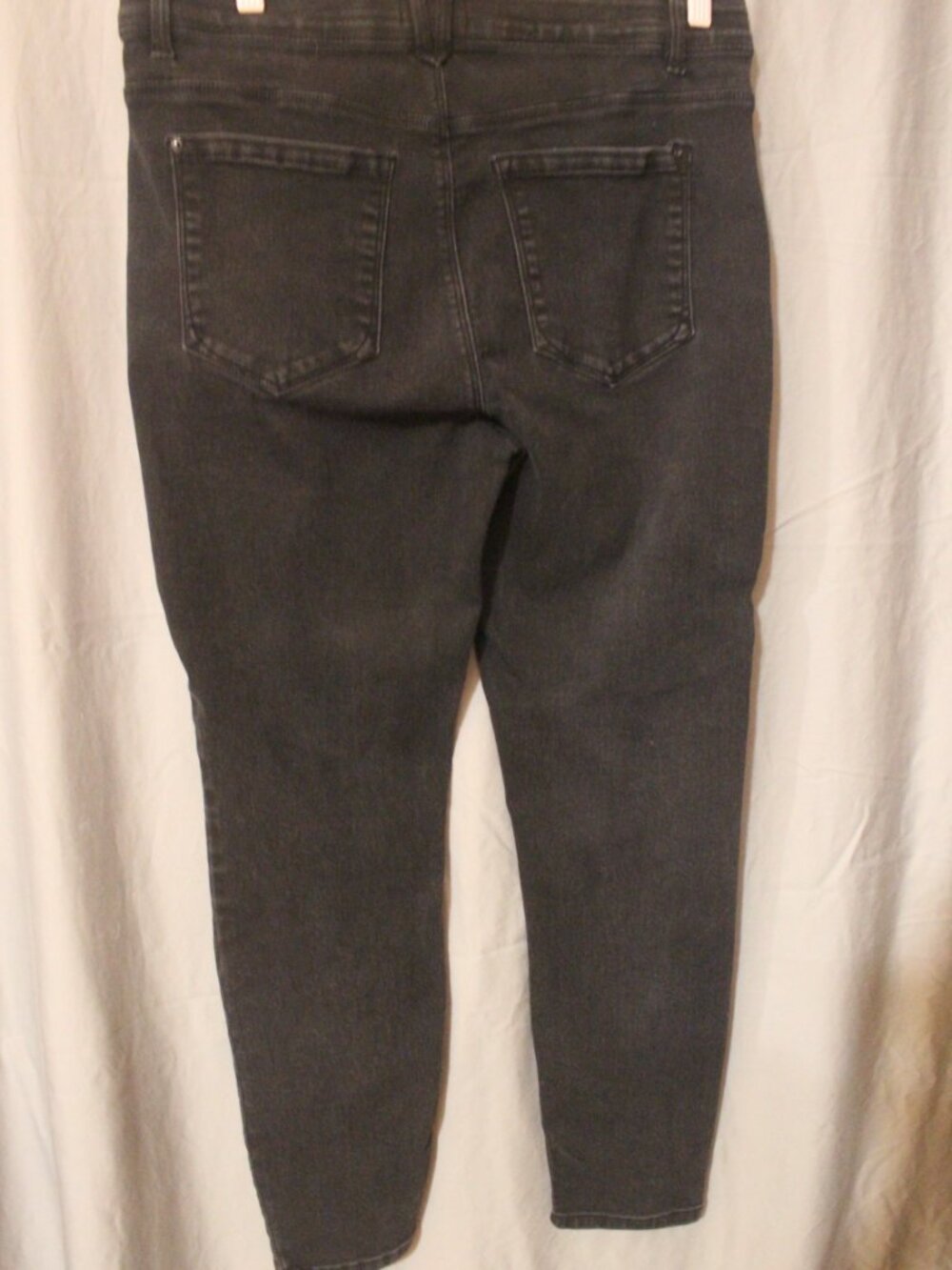 Curve Appeal Women’s Black Skinny Jeans Size 14/32 Stretch Denim SKU195